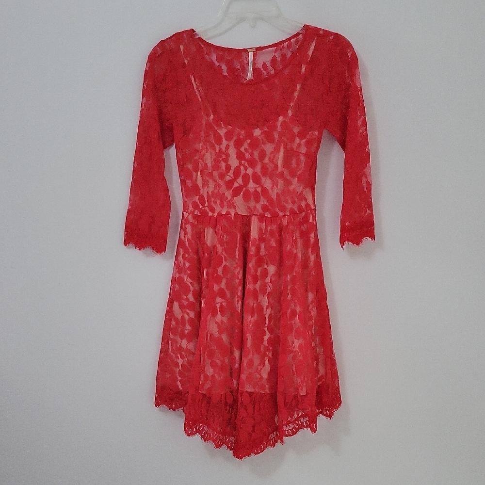 Free People Scarlet Lace Dress, Size 0